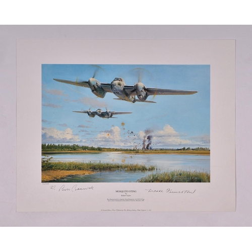 217 - After Robert Taylor - Spitfire Sortie - limited edition print numbered 2/56; together with four othe... 