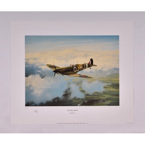 217 - After Robert Taylor - Spitfire Sortie - limited edition print numbered 2/56; together with four othe... 