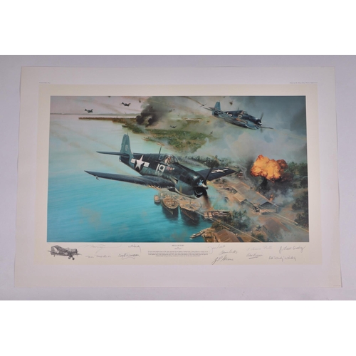 219 - After Robert Taylor - Hellcat Fury - limited edition print numbered 2/75 signed by the artist and mu... 