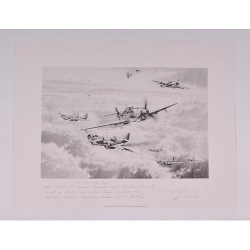 224 - After Robert Taylor, five limited edition prints -  Dauntless Over The Yorktown, numbered 2/75; and ... 