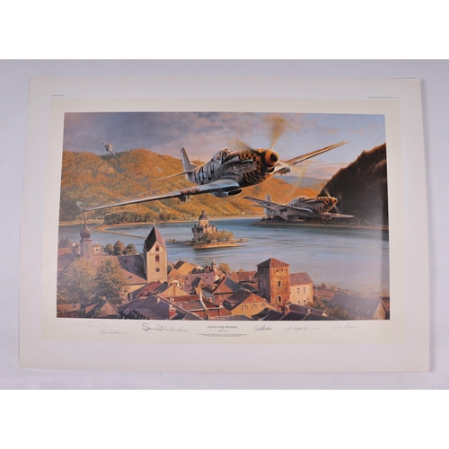 225 - After Robert Taylor - Eagles Over The Rhine - limited edition print numbered 651/1250 signed by the ... 