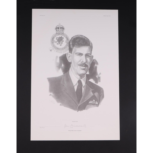 234 - After J G Keek -  five limited edition prints of VC Recipients including Flying Officer John Cruicks... 