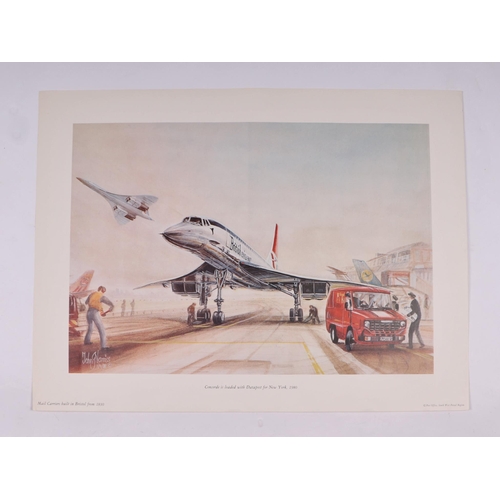 237 - Concord interest:  Assorted ephemera relating to Concorde including magazine articles, coloured prin... 