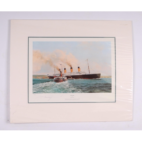 248 - After Robert Taylor -  Titanic - limited edition print numbered 124/500, signed by the artist in pen... 