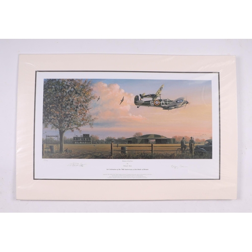 252 - After Philip E West, two limited edition prints - Return of the Few - numbered 12/100, signed in pen... 