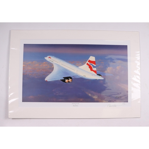 255 - Concord interest:  Philip E West - Farewell Concorde - limited edition print numbered 113/750, signe... 