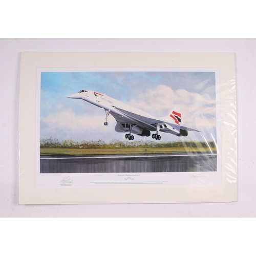 255 - Concord interest:  Philip E West - Farewell Concorde - limited edition print numbered 113/750, signe... 