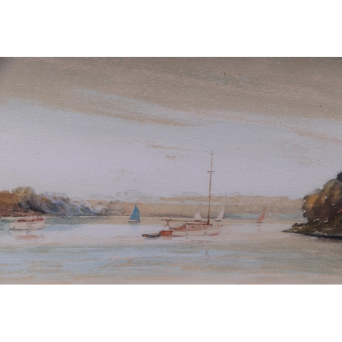 277 - L King (mid 20th century school) - Norfolk Broads - signed & dated 1968 lower right, watercolour, fr... 