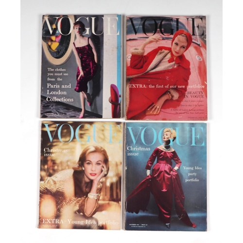 29 - Original Vogue magazines 1957 - three issues, 9, 11 and 12; 1958 issues 3, 4, 5, 11, 12 and 13 (9).