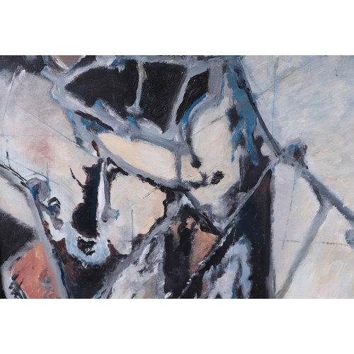 294 - Barbara Vine (modern British) - Abstract Study - signed & dated 2001, oil on canvas, framed, 32 by 5... 