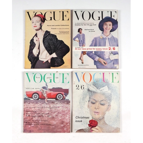 30 - Original Vogue magazines 1959 - issues 1, 2, 3, 4, 5, 6, 7, 8, 9, 10, 11, and 12 (12).