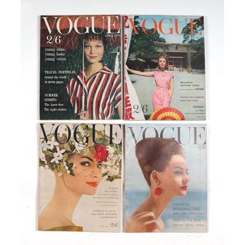 31 - Original Vogue magazines 1960 - issues 1, 2, 3, 5, 6, 7, 8, 9, 11, 12, 13, 14, 16 (13).