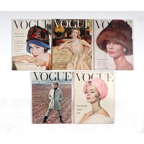 31 - Original Vogue magazines 1960 - issues 1, 2, 3, 5, 6, 7, 8, 9, 11, 12, 13, 14, 16 (13).