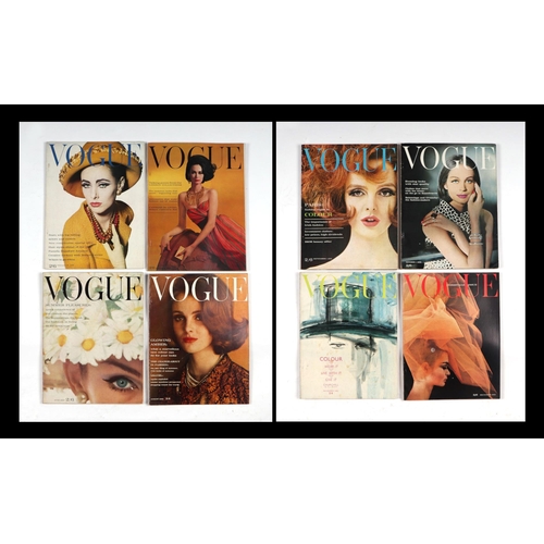 33 - Original Vogue magazines 1962 - issues 3, 5, 8, 10, 11, 13, 15 and 16 (8).