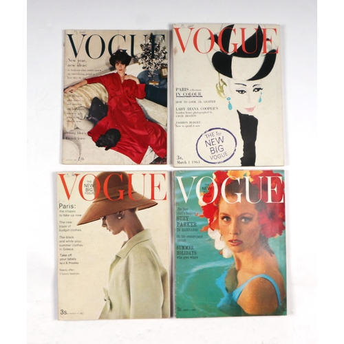 34 - Original Vogue magazines 1963 - issues 1, 3, 4, 5, 6, 7, 8, 9, 10, 11, 12, 13, 14, 15, 16 (15).Condi... 