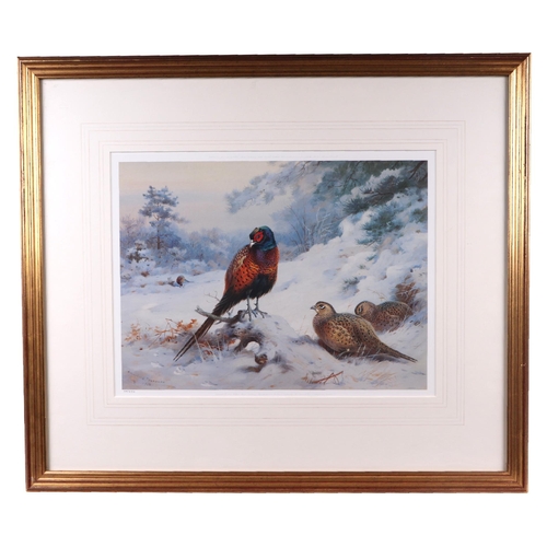 340 - Archibald Thorburn (1860-1935) - Two limited edition coloured prints, one depicting grouse, 49 by 36... 