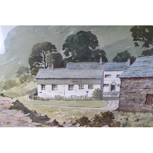 356 - Duncan Russell (modern British) - Watendlath  - signed lower right, watercolour, framed & glazed, 52... 