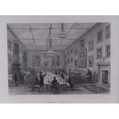 361 - After Henry Melville - a 19th century engraving depicting Freemasons Hall, London; together with an ... 