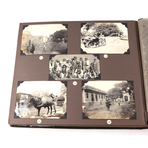 38 - An early 20th century photograph album covering various countries including Ceylon, Tibet, Afghanist... 