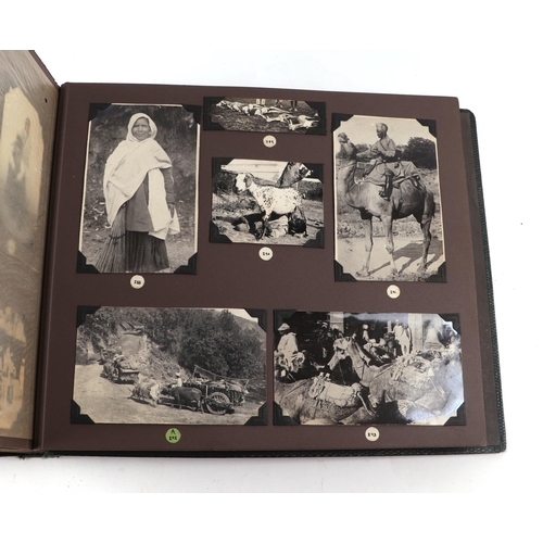 38 - An early 20th century photograph album covering various countries including Ceylon, Tibet, Afghanist... 