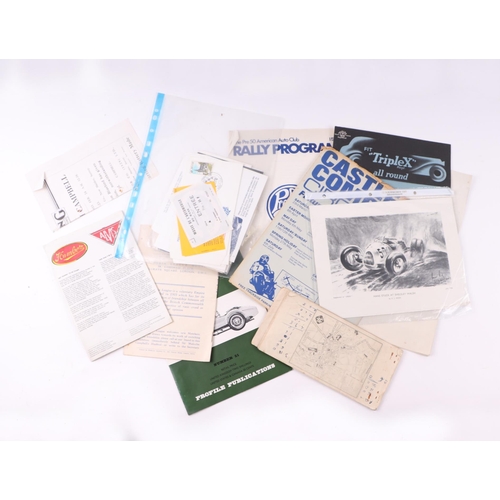 39 - A quantity of assorted motoring ephemera to include Vintage Sports-Car Club, the Bulletin no. 108 Wi... 