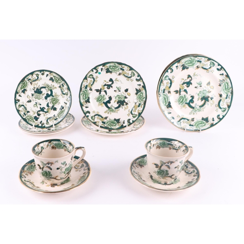 A quantity of assorted Masons Ironstone Chartreuse pattern dinner and ...