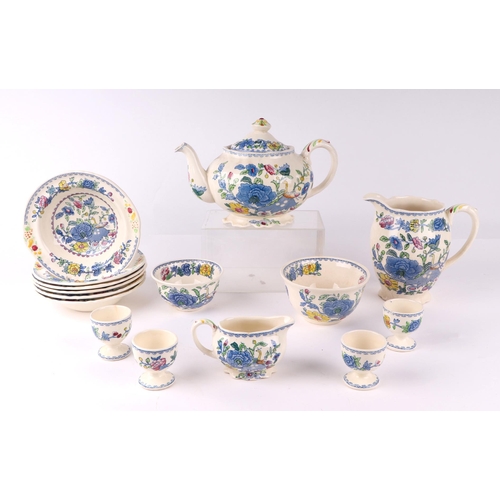 435 - A quantity of Mason's Regency pattern dinner and tea wares.