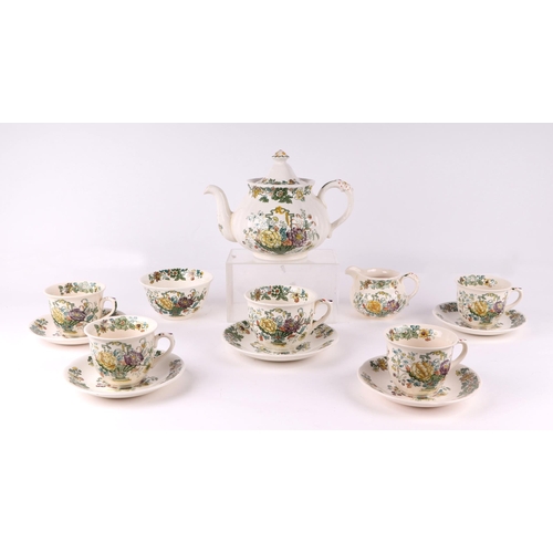 436 - A quantity of Mason's Strathmore pattern dinner and tea wares.