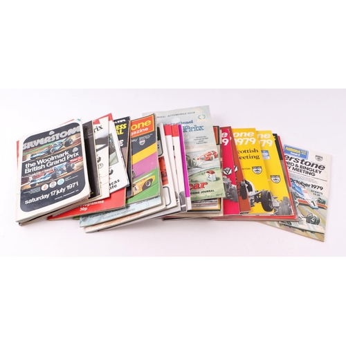 44 - A quantity of assorted Silverstone official race car programmes from the 1950's, 1960's and 1970's f... 