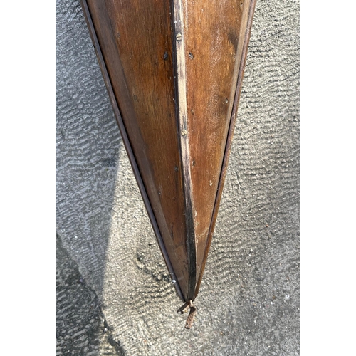 460 - A 1930's wooden single scull rowing boat, probably a Percy Blandford PBK14 kayak, 448cms (14ft 10ins... 