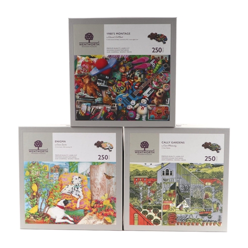 473 - Six Wentworth wooden 250pc jigsaw puzzles - Cally Gardens, Prior Park Landscape Garden, Bath, Old Ch... 