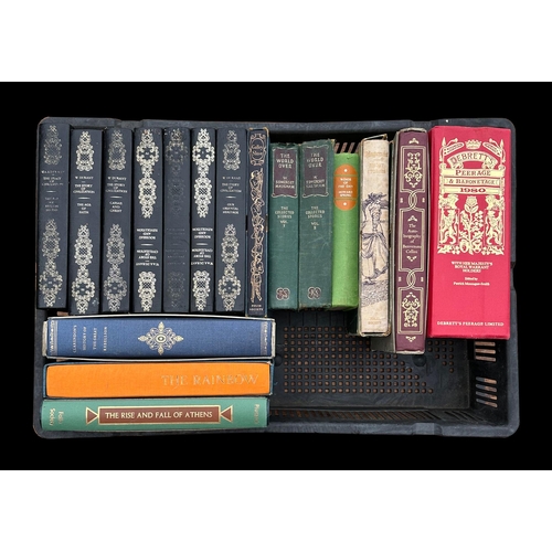 56 - A large quantity of books to include leather bound and modern hard backs