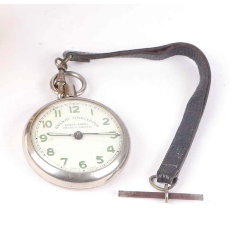 621 - A Railway Time Keeper open faced pocket watch.