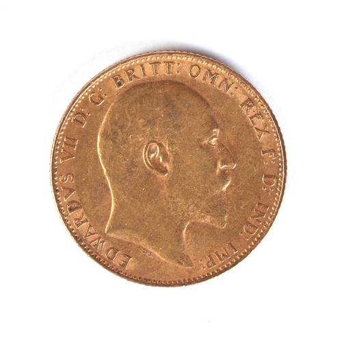 632 - A George V, full gold sovereign, 1910.