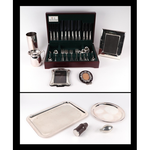 668 - A part canteen of Arthur Price silver plated cutlery; together with other silver plated items.