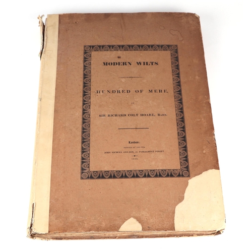 75 - Hoare (Sir Richard Colt) 'The History of Modern Wiltshire.  Hundred of Mere' printed by John Nicholl... 