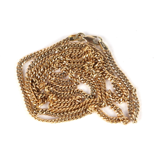 783 - A 14ct gold rope twist necklace, 20g, approx 70cms long.