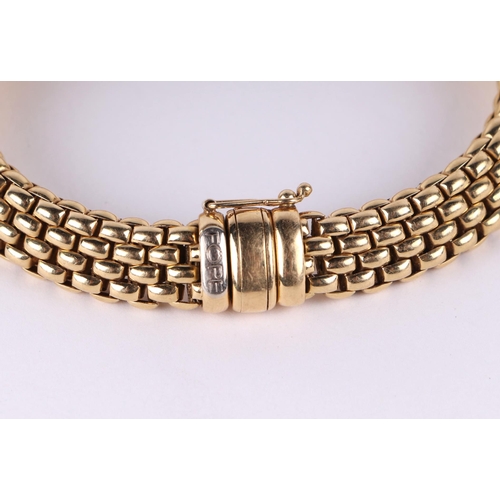 787 - An Italian 18ct yellow gold rope twist bracelet by Fope, approx 18cms long, 30g.