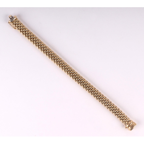 787 - An Italian 18ct yellow gold rope twist bracelet by Fope, approx 18cms long, 30g.