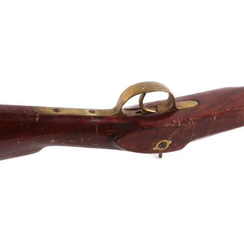 95 - A 19th century Enfield Mansfield percussion carbine 1863 pattern musket rifle with walnut stock, ram... 