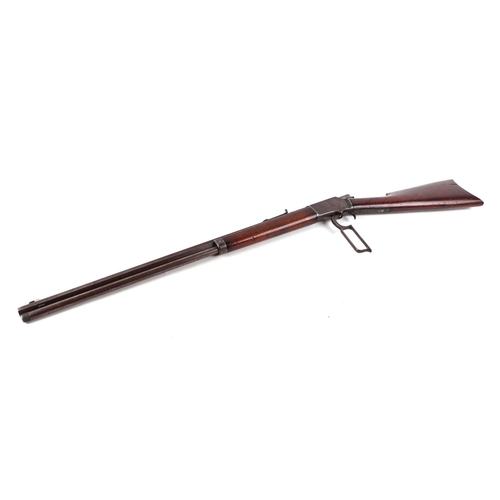 98 - A 19th century Marlin Firearms Company 1894 pattern .41 lever action rifle with walnut stock, 104cms... 