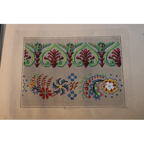 53 - A Victorian cross stitch pattern album.