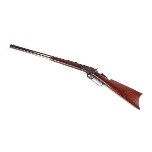 105 - A late 19th century Marlin .41 rifle, the 60cm steel barrel impressed 'Marlin Firearms Co., Newhaven... 