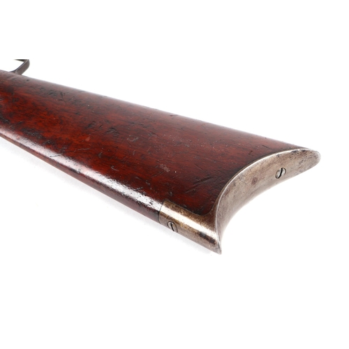 105 - A late 19th century Marlin .41 rifle, the 60cm steel barrel impressed 'Marlin Firearms Co., Newhaven... 