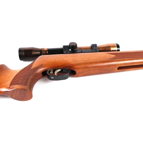 109 - A Weihrauch HW80 .22 air rifle with telescopic sights.