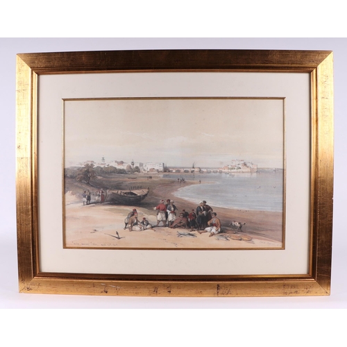 204 - After David Roberts RA RBA (1796-1864) - five coloured lithograph prints from the Holy Lands series ... 