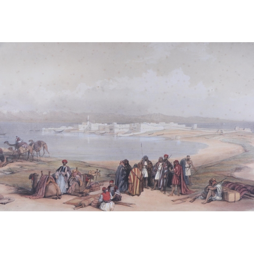 204 - After David Roberts RA RBA (1796-1864) - five coloured lithograph prints from the Holy Lands series ... 