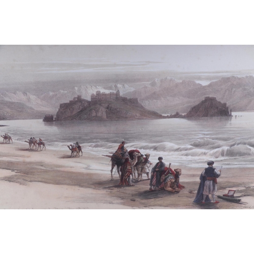 204 - After David Roberts RA RBA (1796-1864) - five coloured lithograph prints from the Holy Lands series ... 