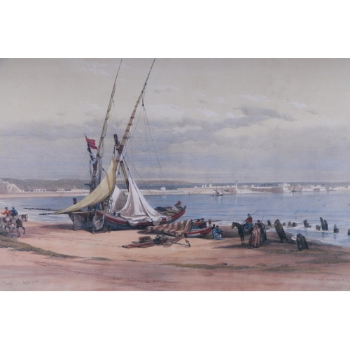 204 - After David Roberts RA RBA (1796-1864) - five coloured lithograph prints from the Holy Lands series ... 