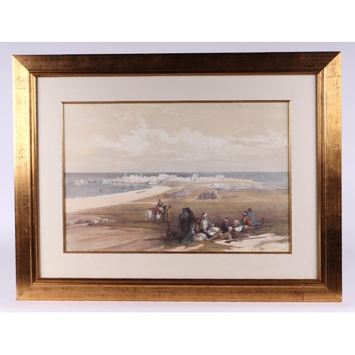 204 - After David Roberts RA RBA (1796-1864) - five coloured lithograph prints from the Holy Lands series ... 